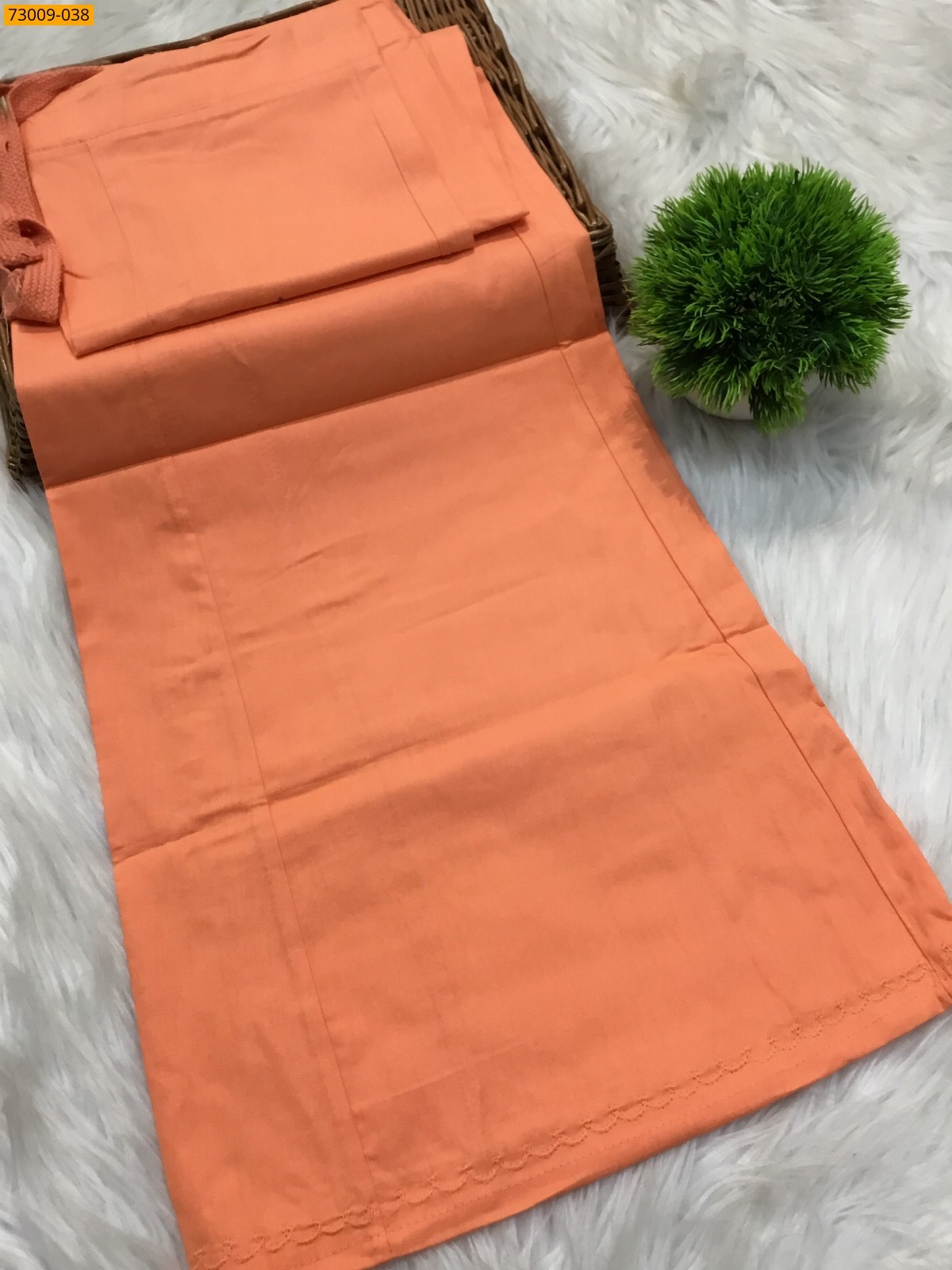 Orange Hansa cotton inskirt- 8 part
