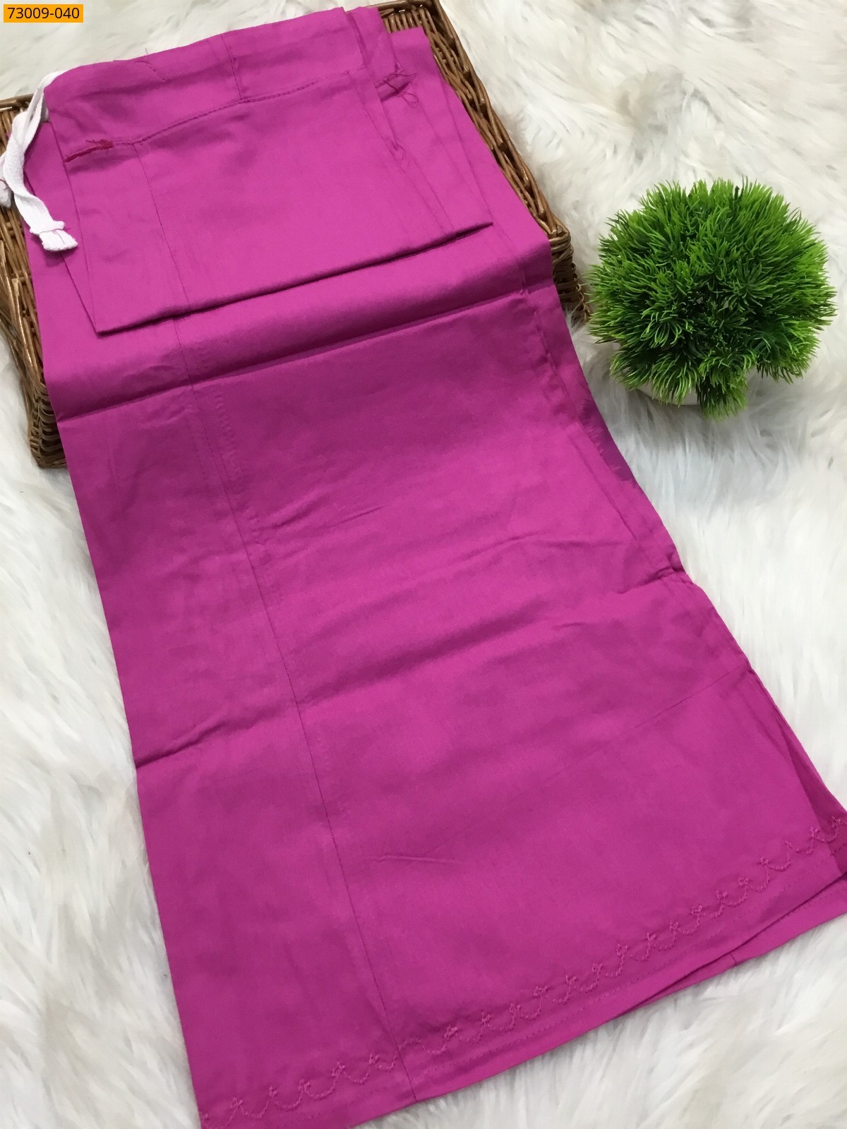 Pink Hansa cotton inskirt- 8 part