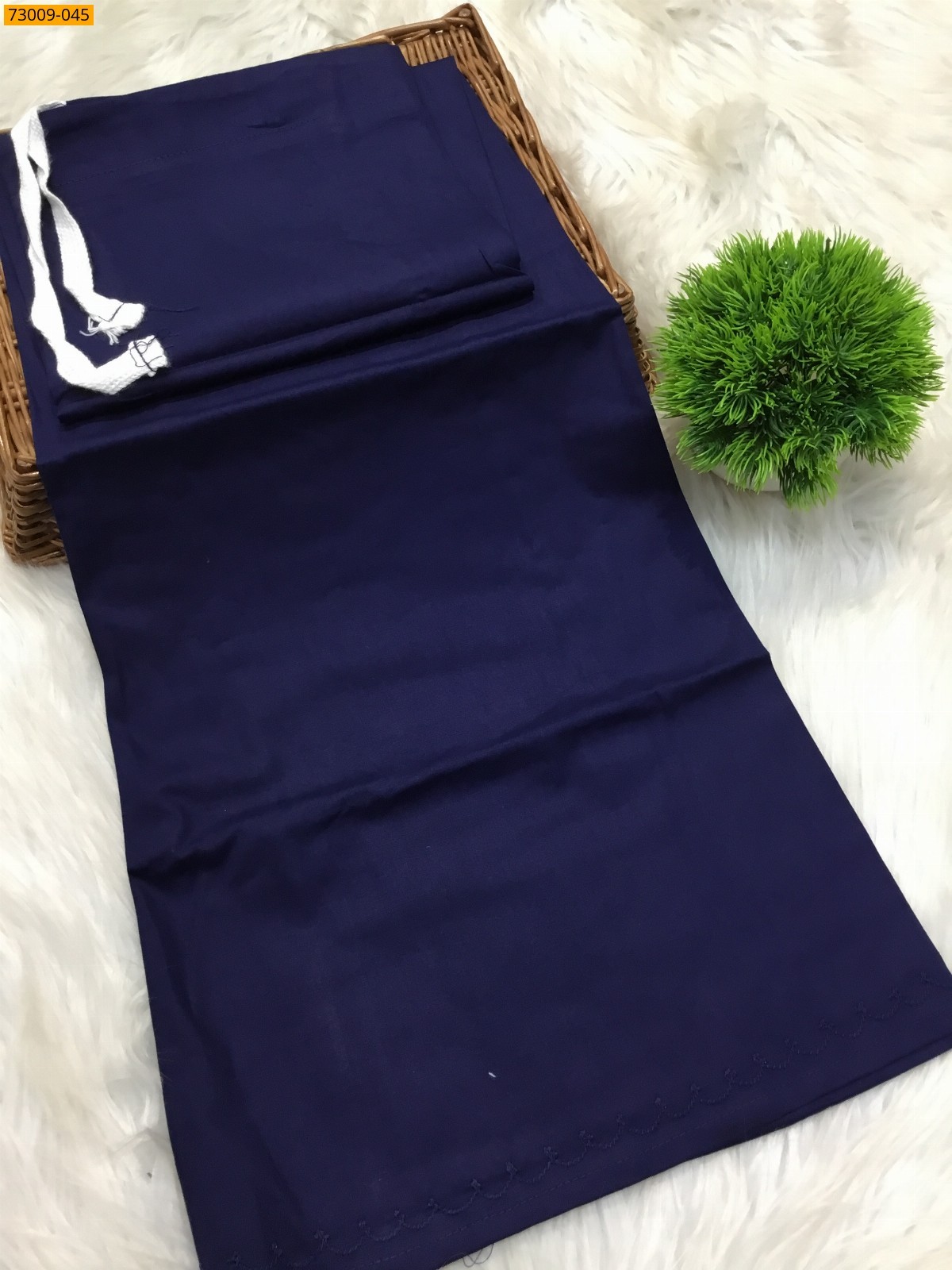 Navy Blue Hansa cotton inskirt- 8 part