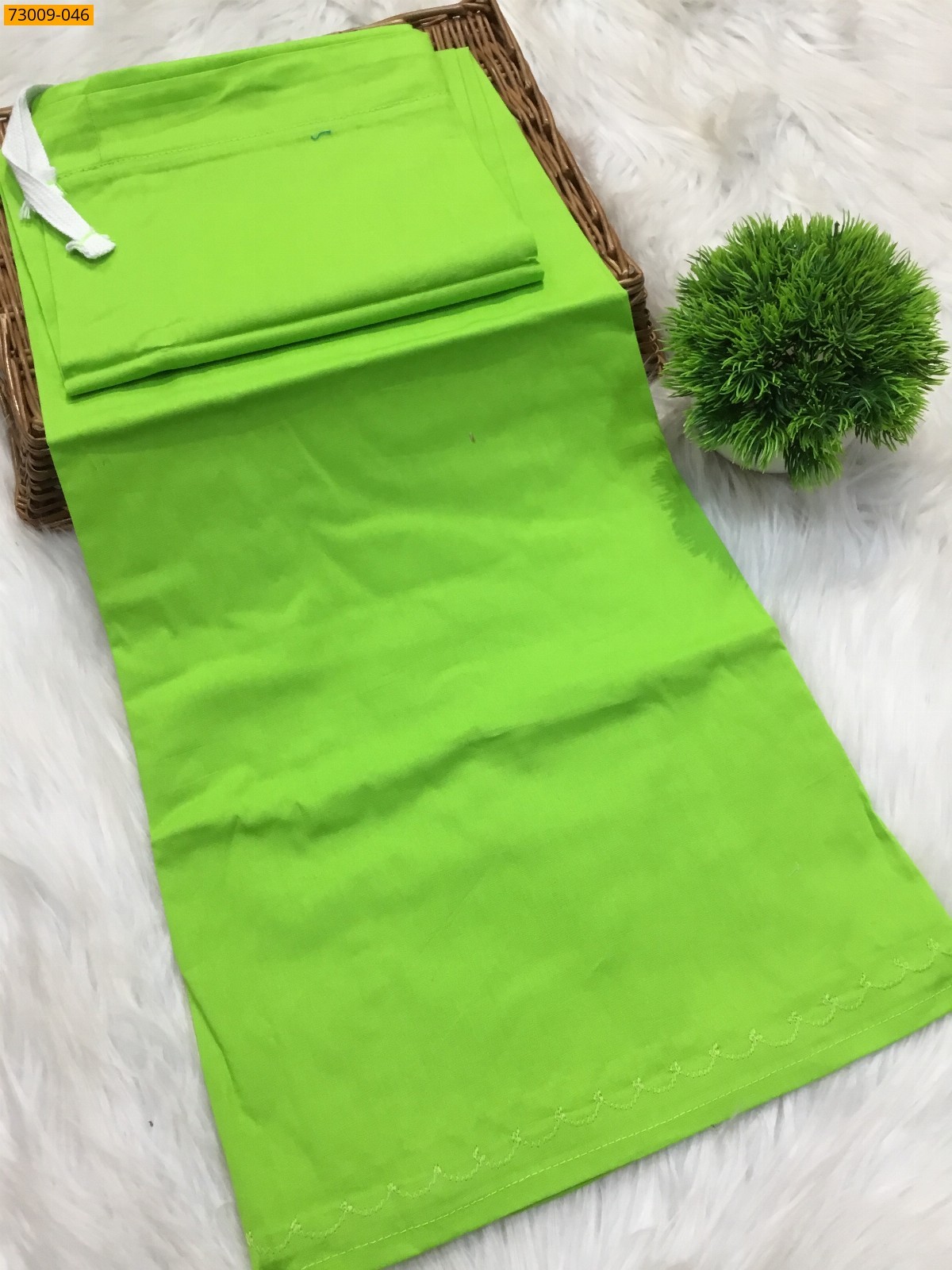 Lime Green Hansa cotton inskirt- 8 part