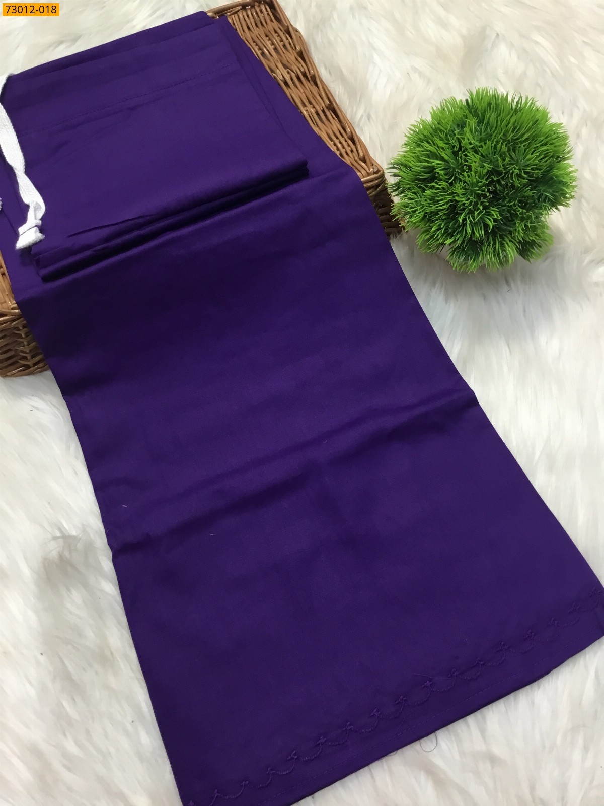 Premium Mangai Cotton Inskirt 7 Part - Purple