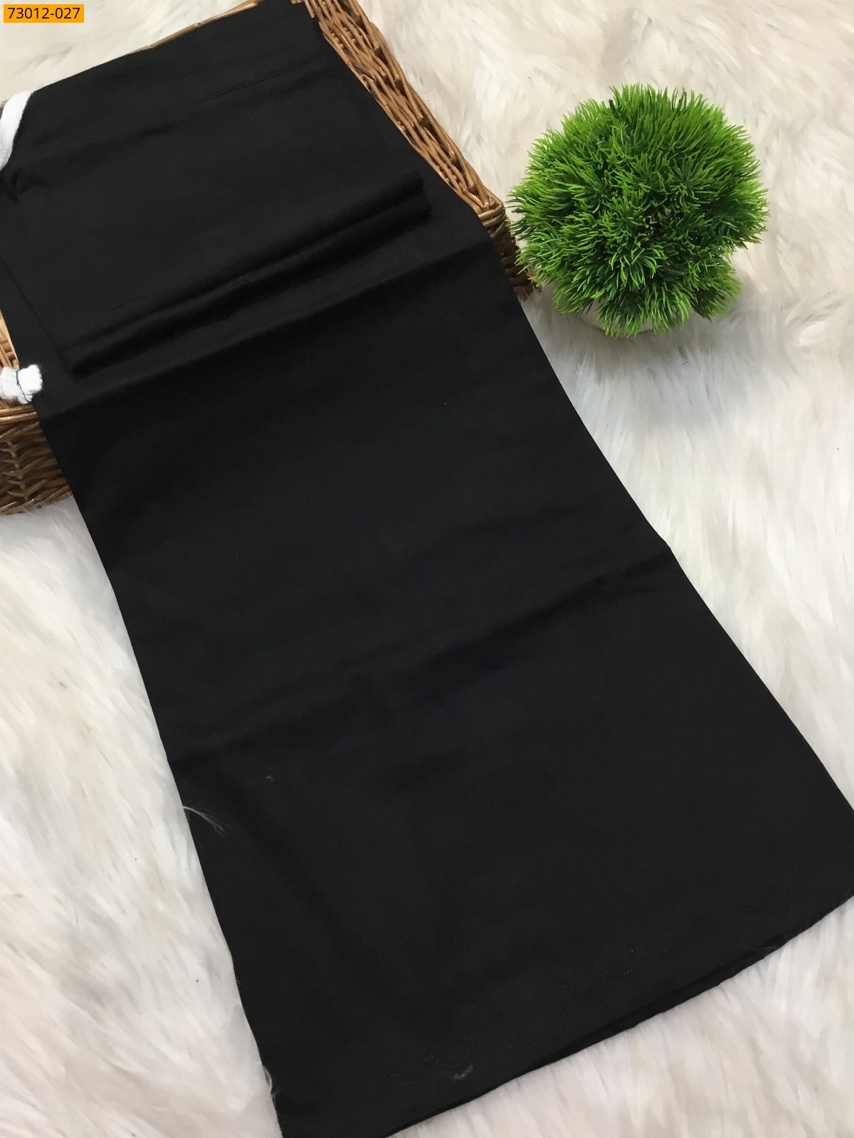 Black Premium Mangai Cotton Inskirt 7 Part