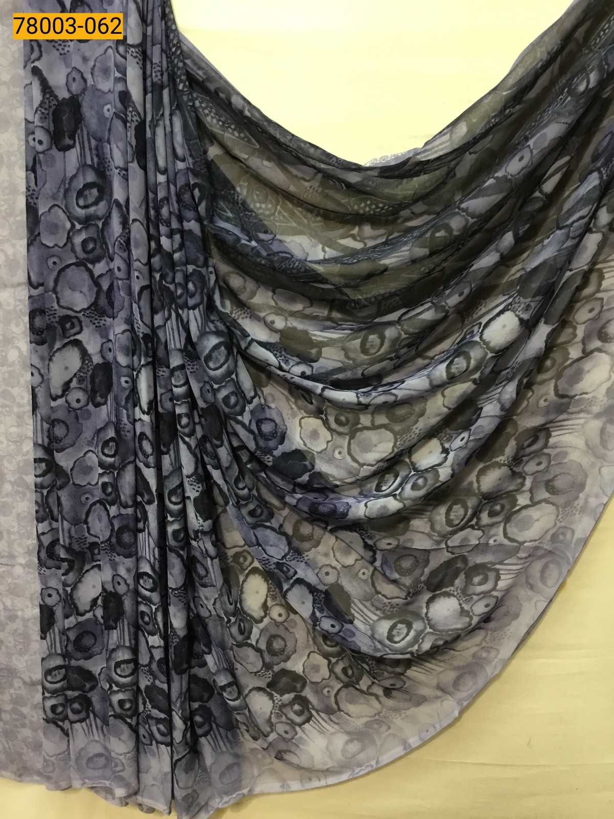 Navy chiffon printed sarees