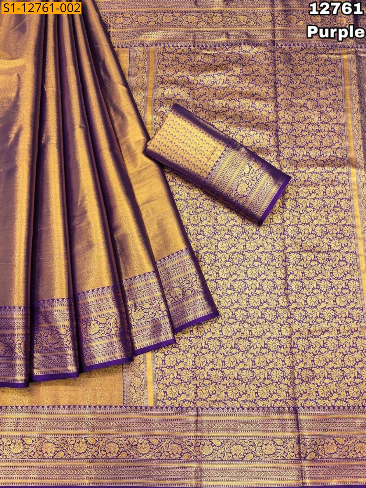 Purple Fancy Kanjivaram Silk Saree