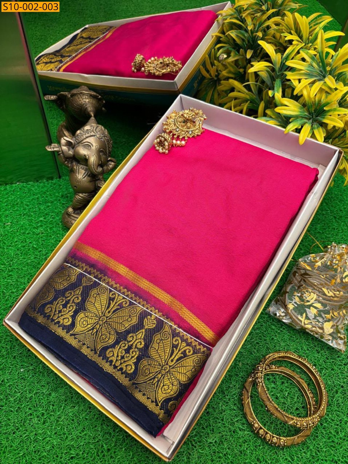 Pink Fancy Poonam Silk Sarees