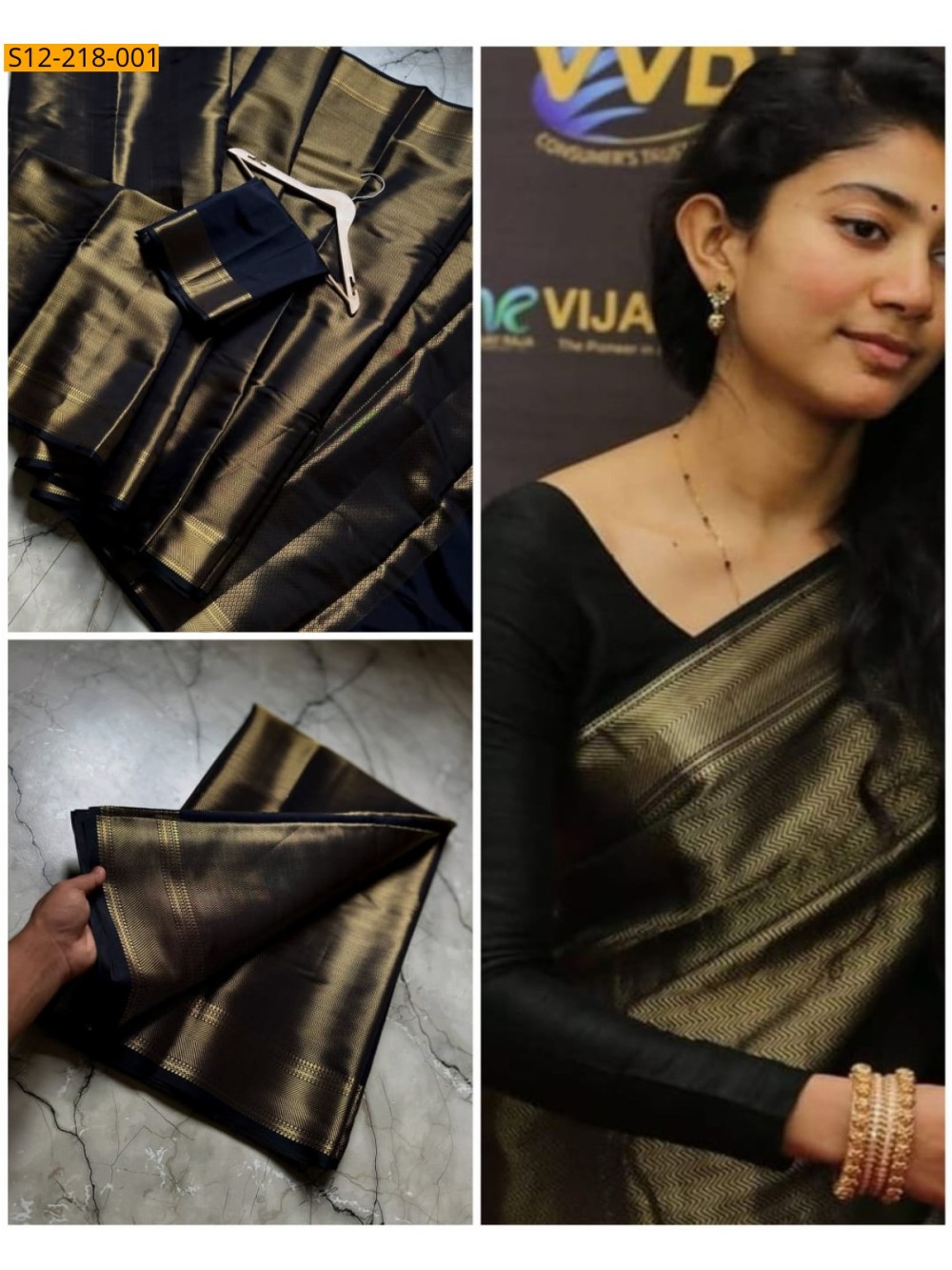 Black Banarasi tissue soft silk Sarees Black Banarasi tissue soft silk Sarees