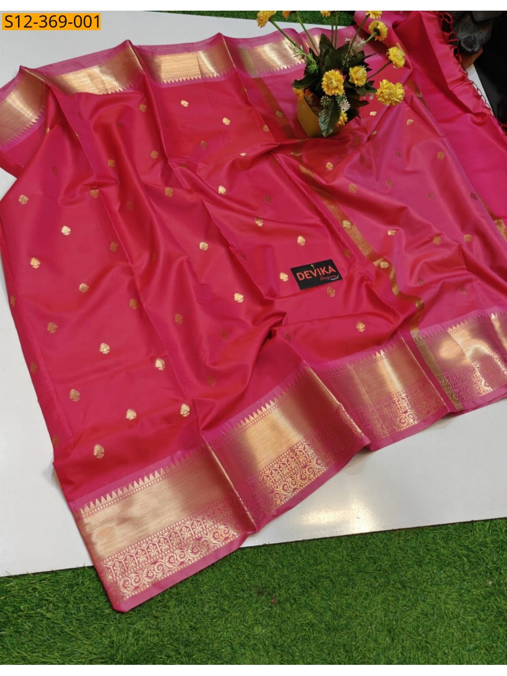 Fancy Banarsi semi katan soft silk Saree