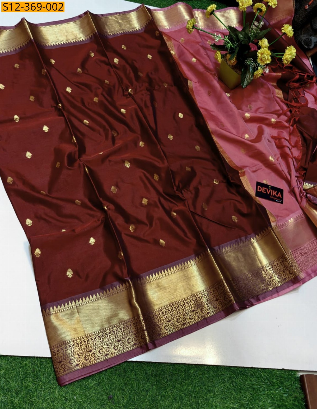 Fancy Banarsi semi katan soft silk Saree