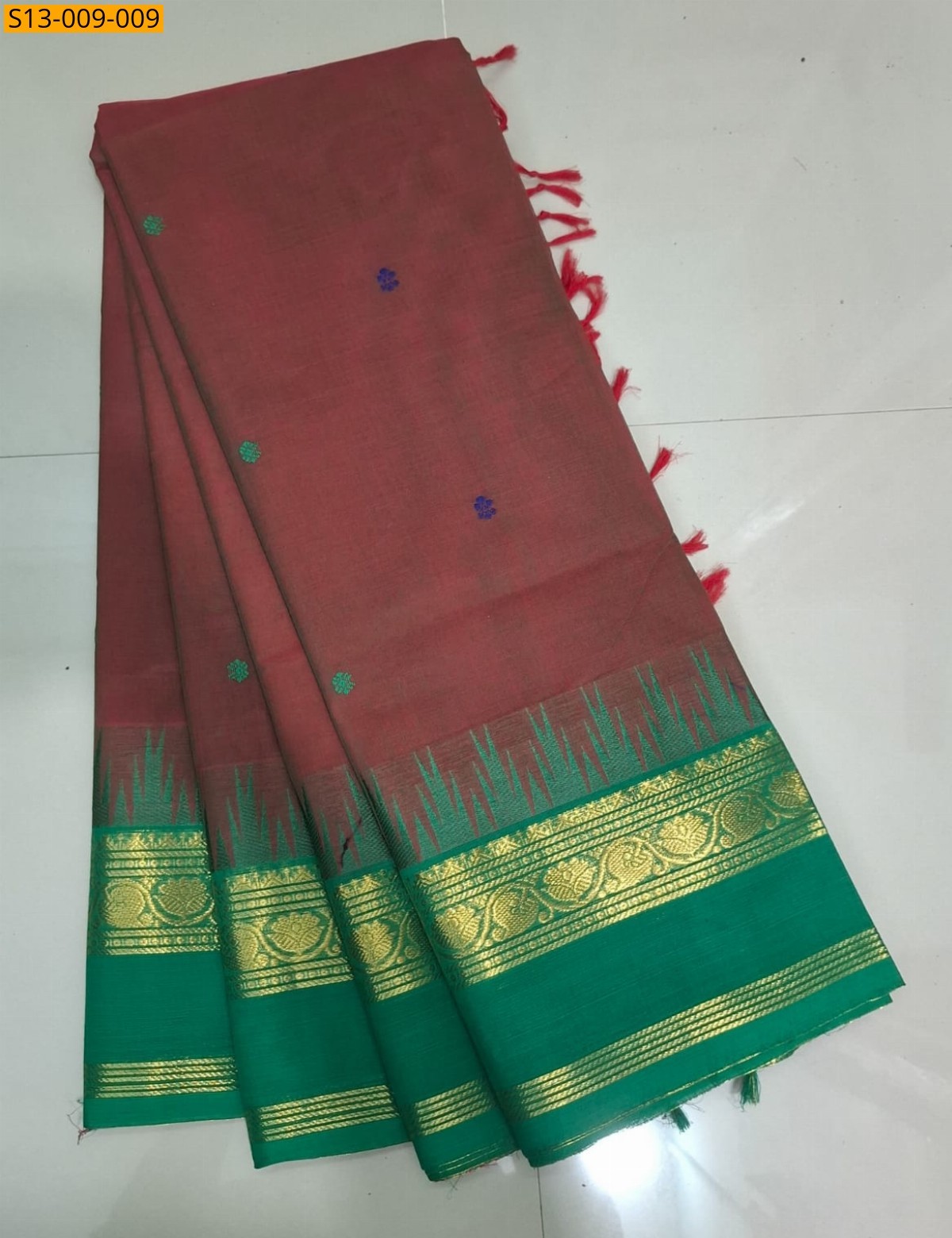 Maroon Fancy Kanchi Cotton sarees