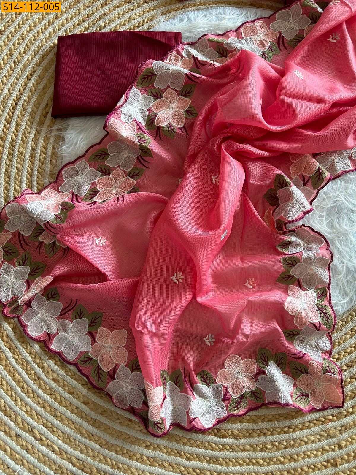 Pink Fancy Soft Kota doriya Sarees