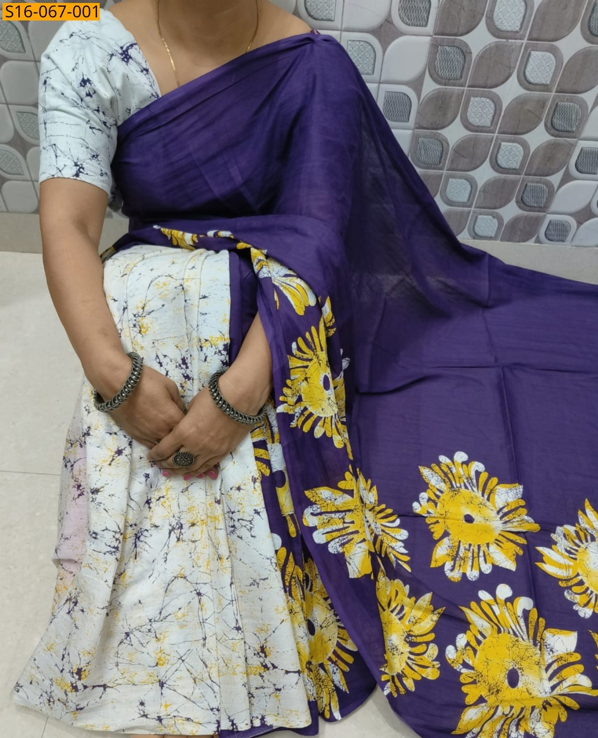 White Fancy Cotton Mul Mul Sarees