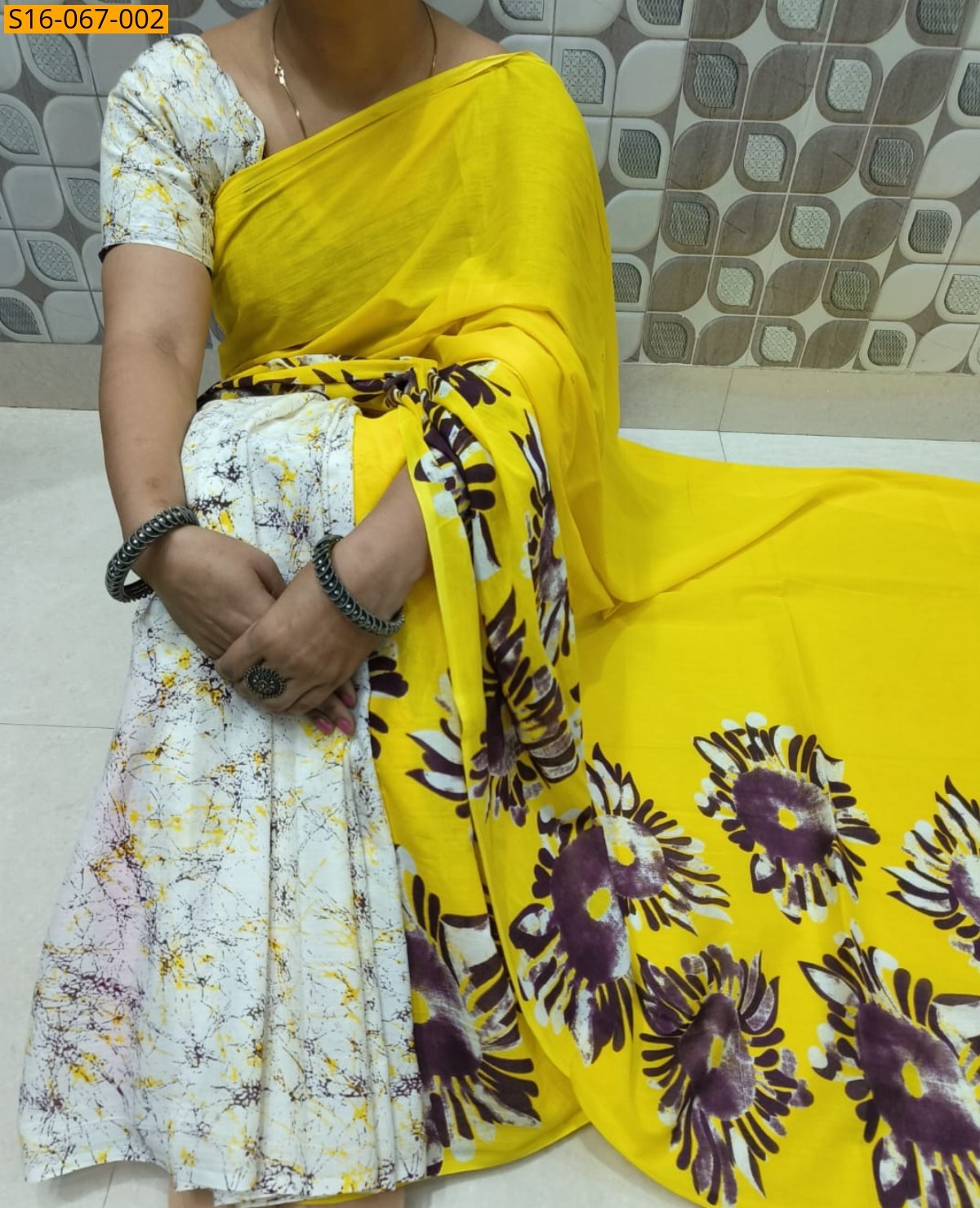 White Fancy Cotton Mul Mul Sarees