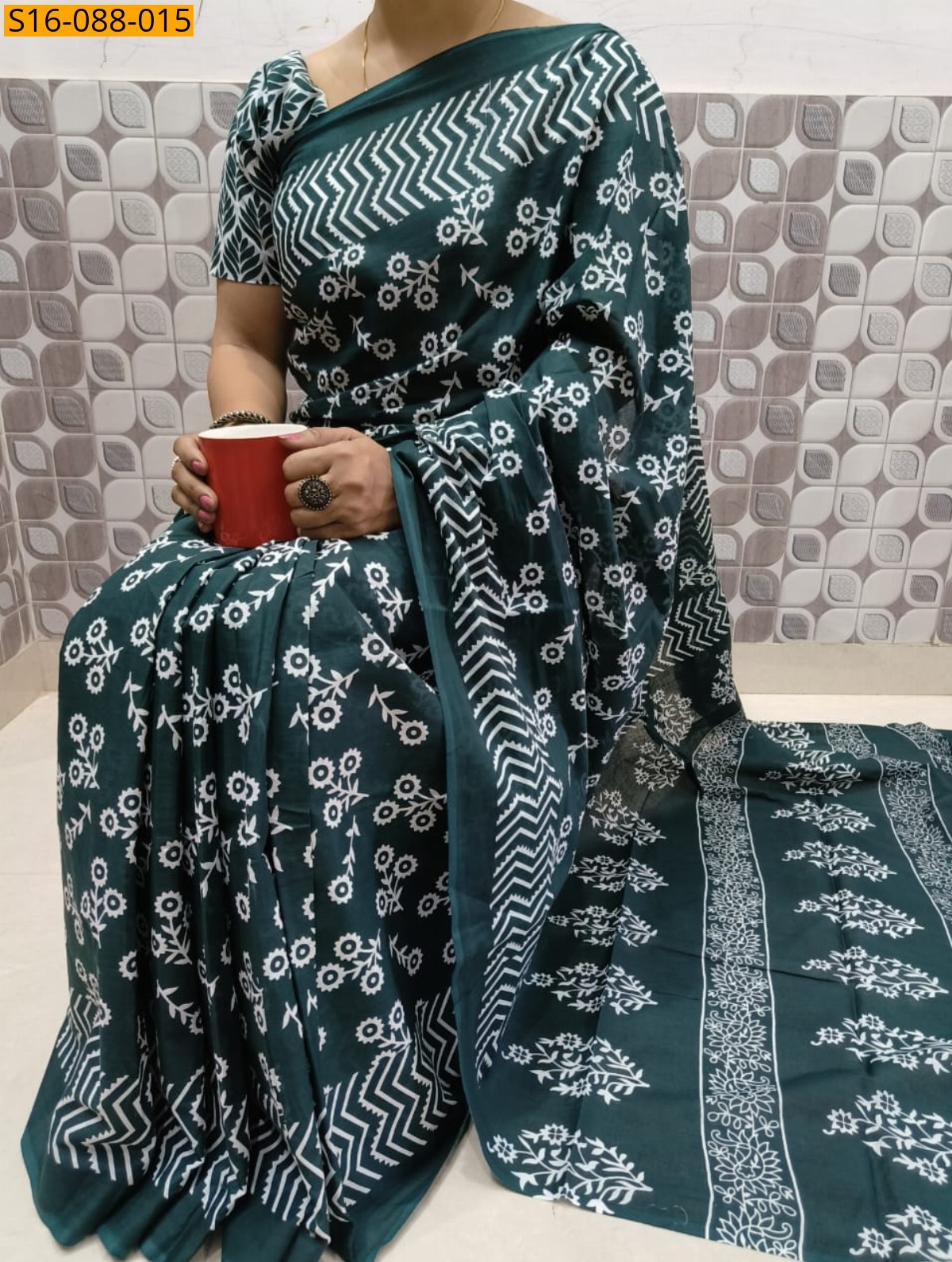 Morpitch Mulmul cotton  sarees