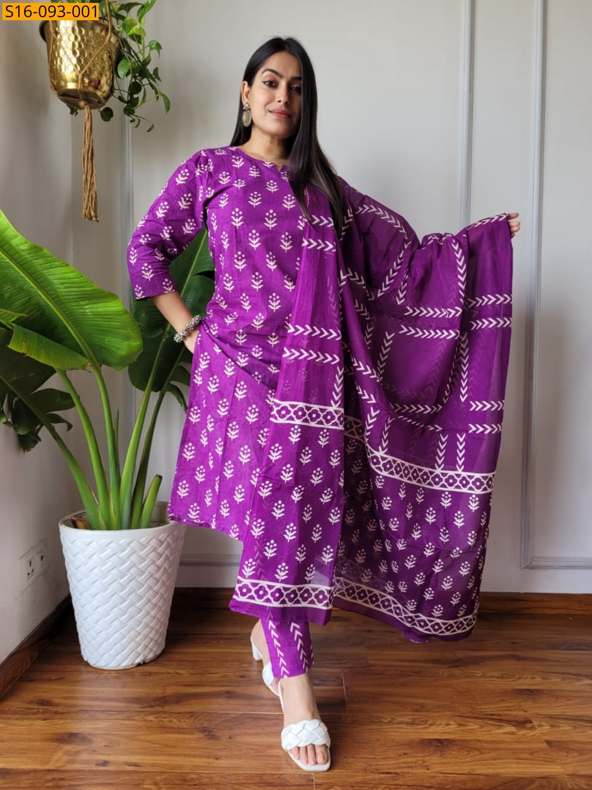 Fancy Hand block Cotton Suits