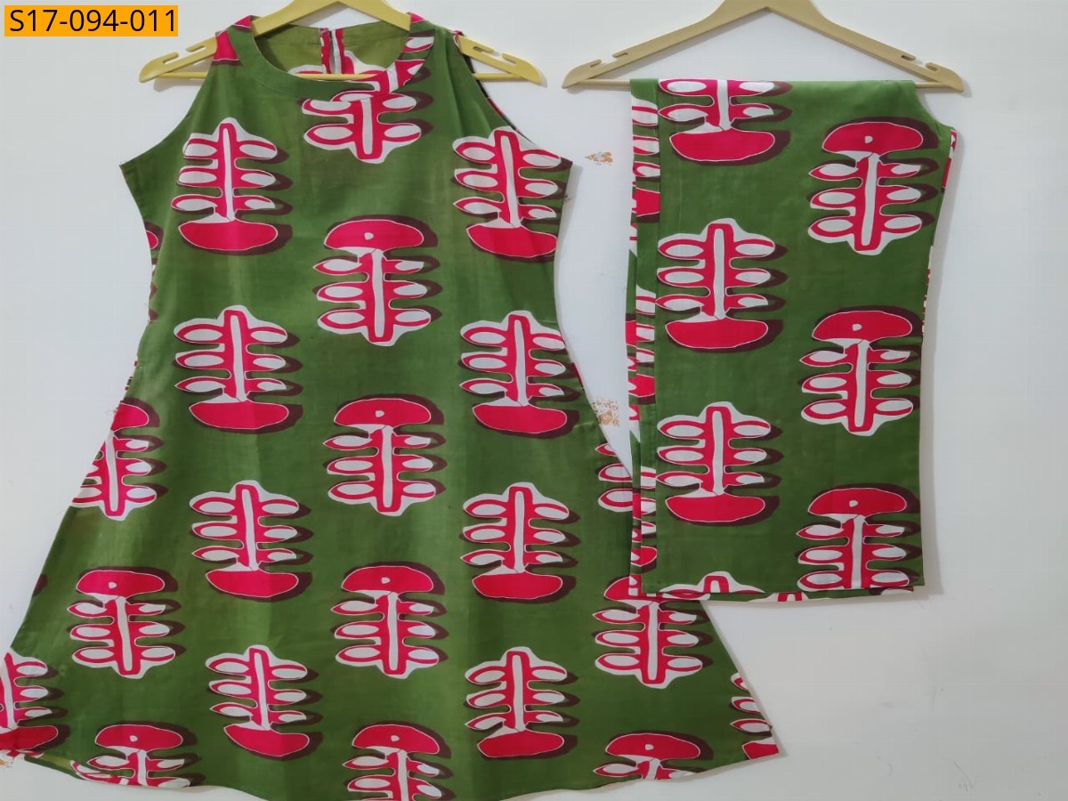 Floral Fine cotton kurti Palazza set