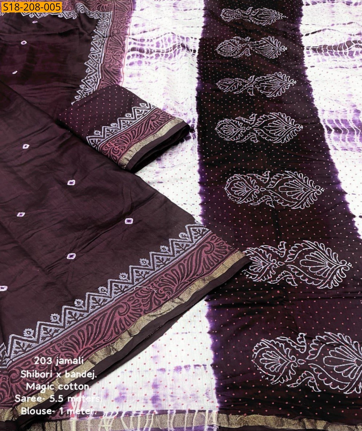 Red Fancy Chanderi Cotton Saree