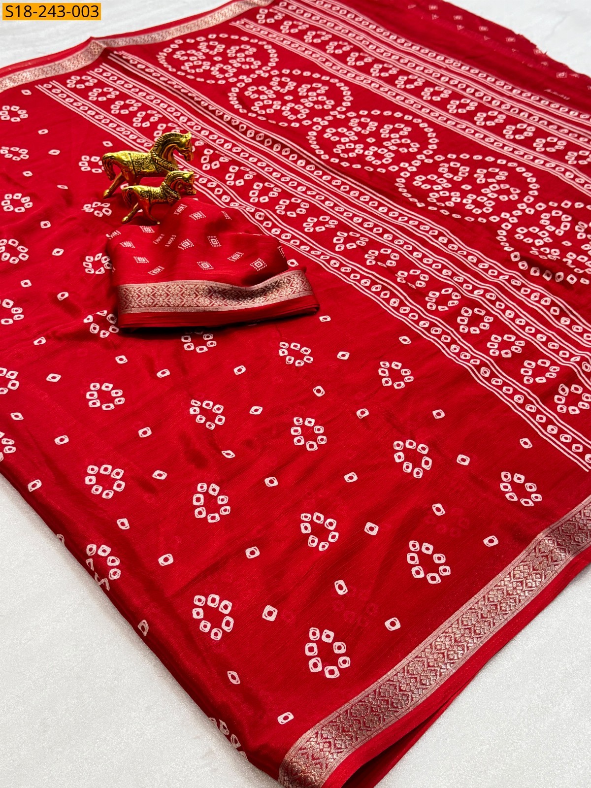Fancy Chinnon Silk Saree