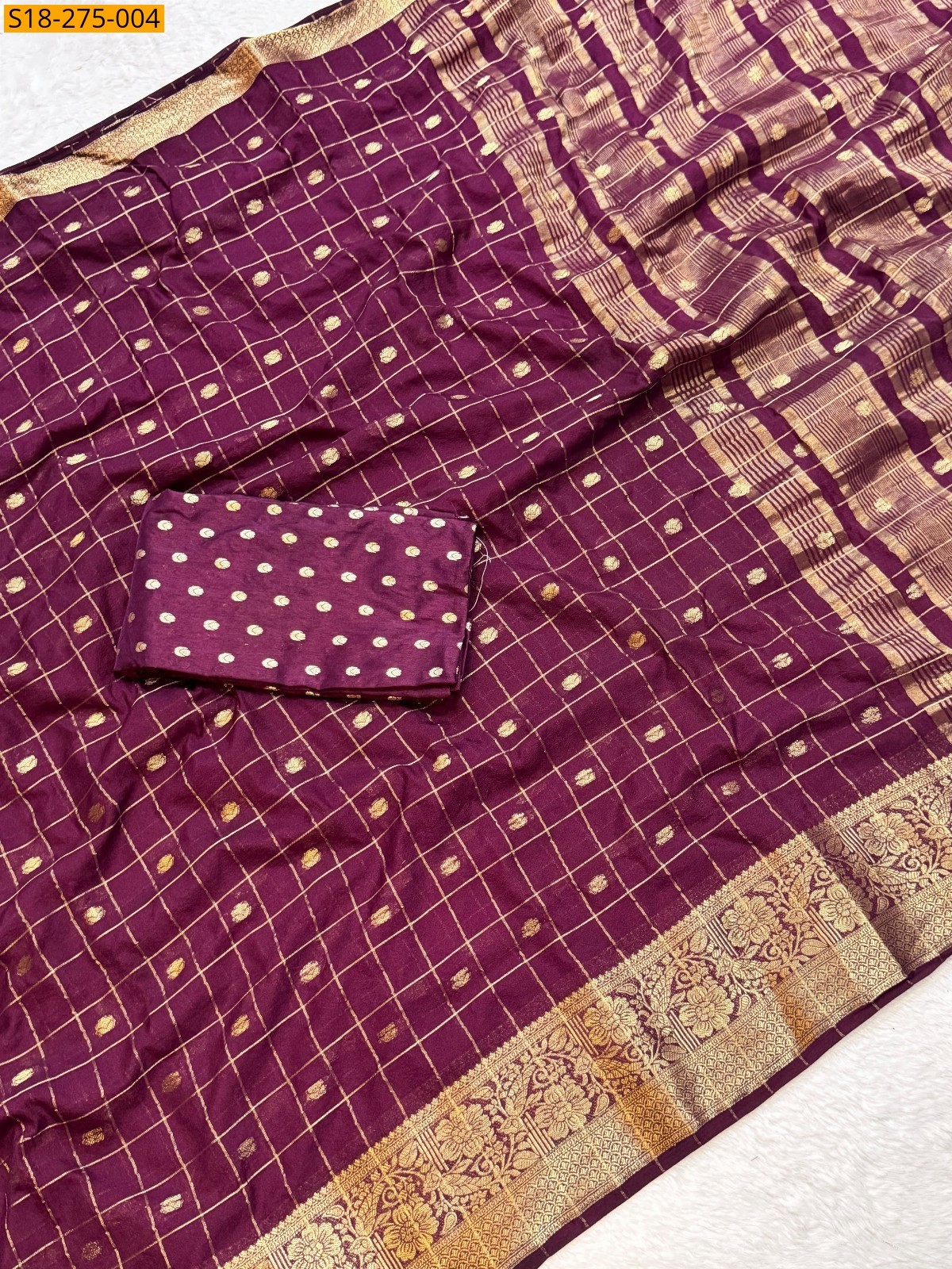 Wine Fancy Moonga Viscose Soft Silk Saree