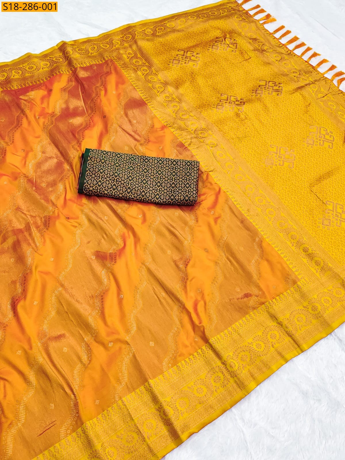 Yellow Fancy  Banarasi Soft Silk Sarees