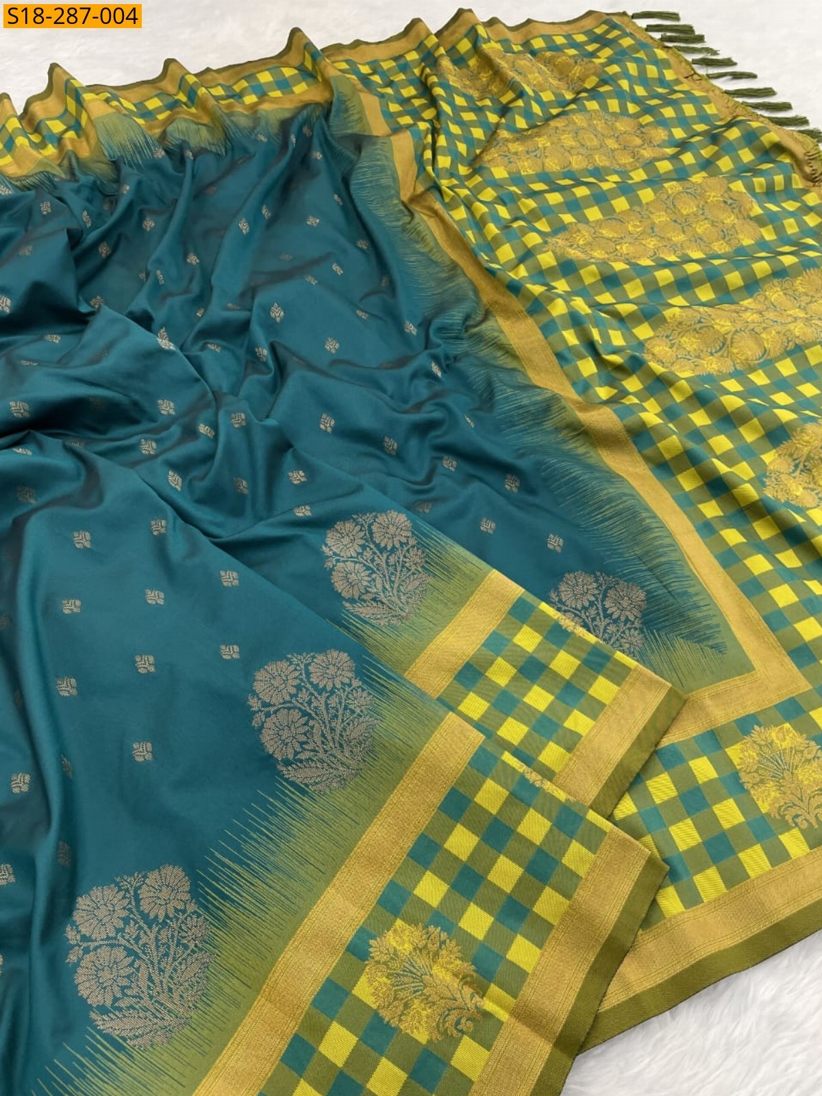 Sky Blue Fancy Soft Silk Saree