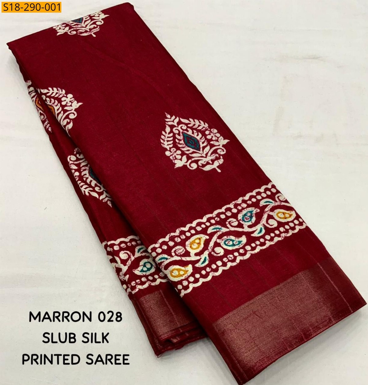 Maroon Fancy Soft Silk Slub Saree