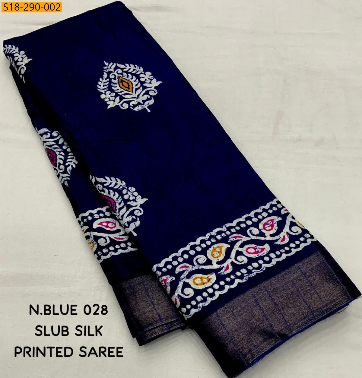 Navy Blue Fancy Soft Silk Slub Saree