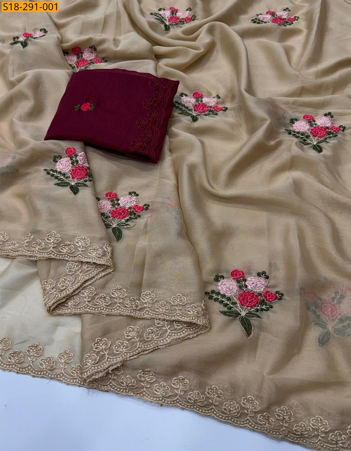 Fancy Star Georgette Saree