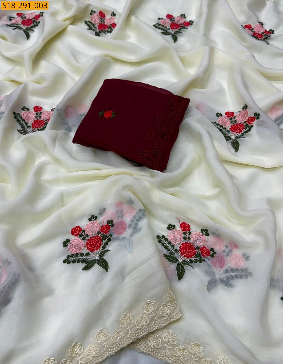 Fancy Star Georgette Saree
