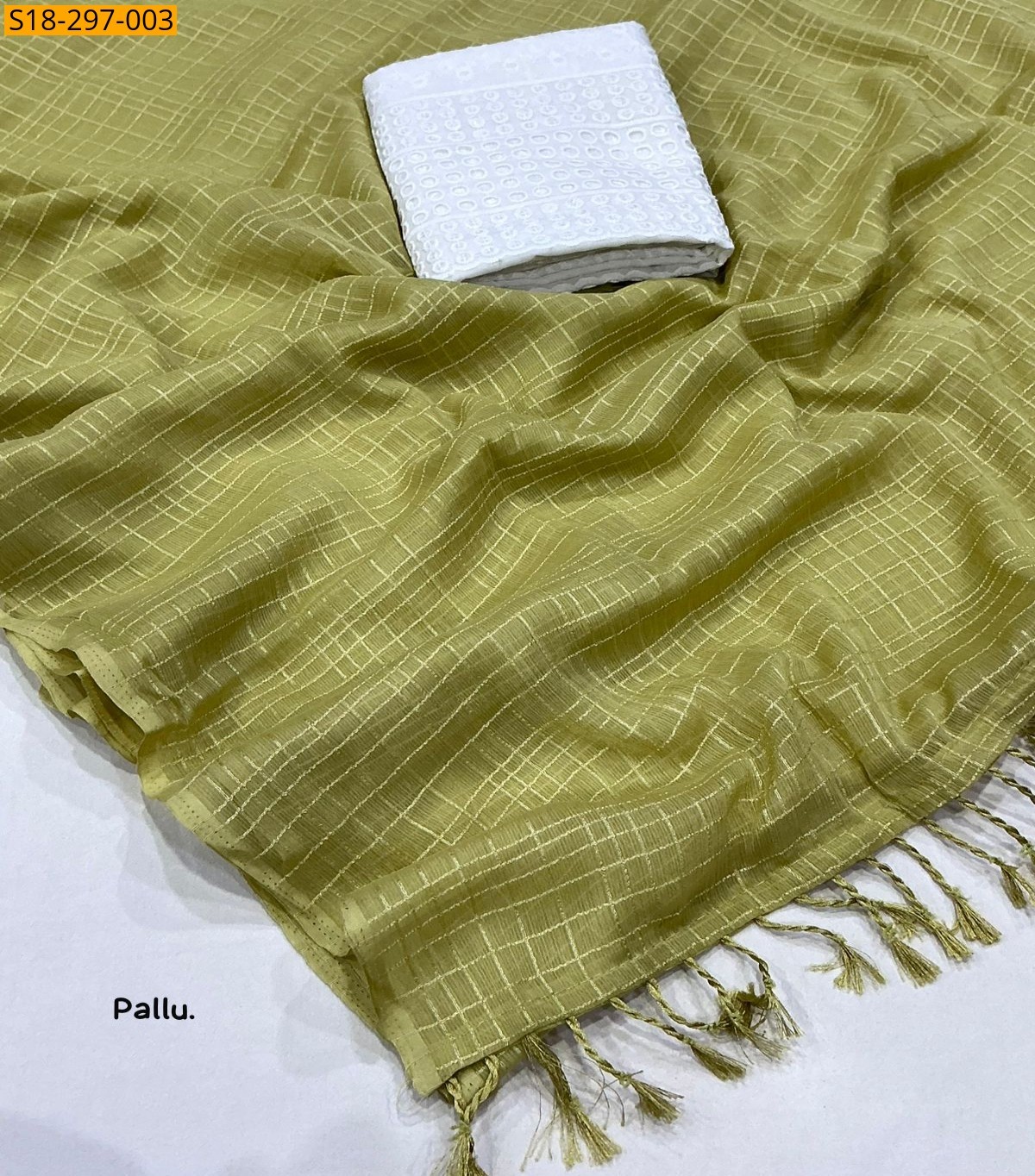 Yellow Fancy Soft Chiffon Saree 