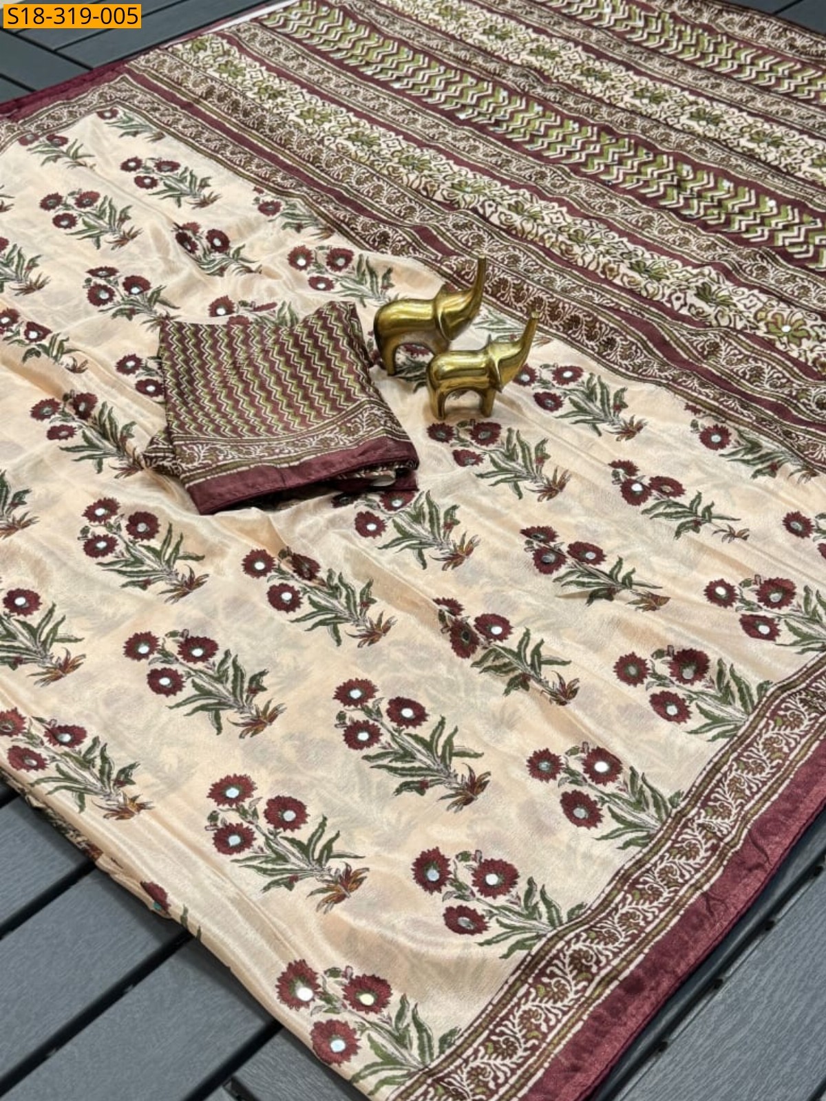 Fancy Chinnon Saree Fancy Chinnon Saree