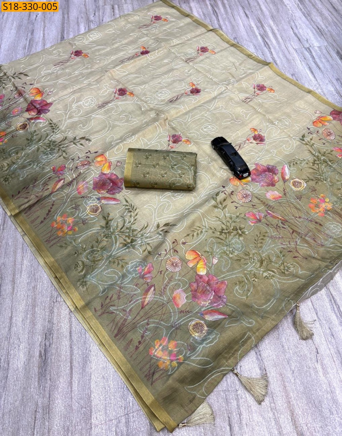 Green Fancy Erode Zari Silk Saree 