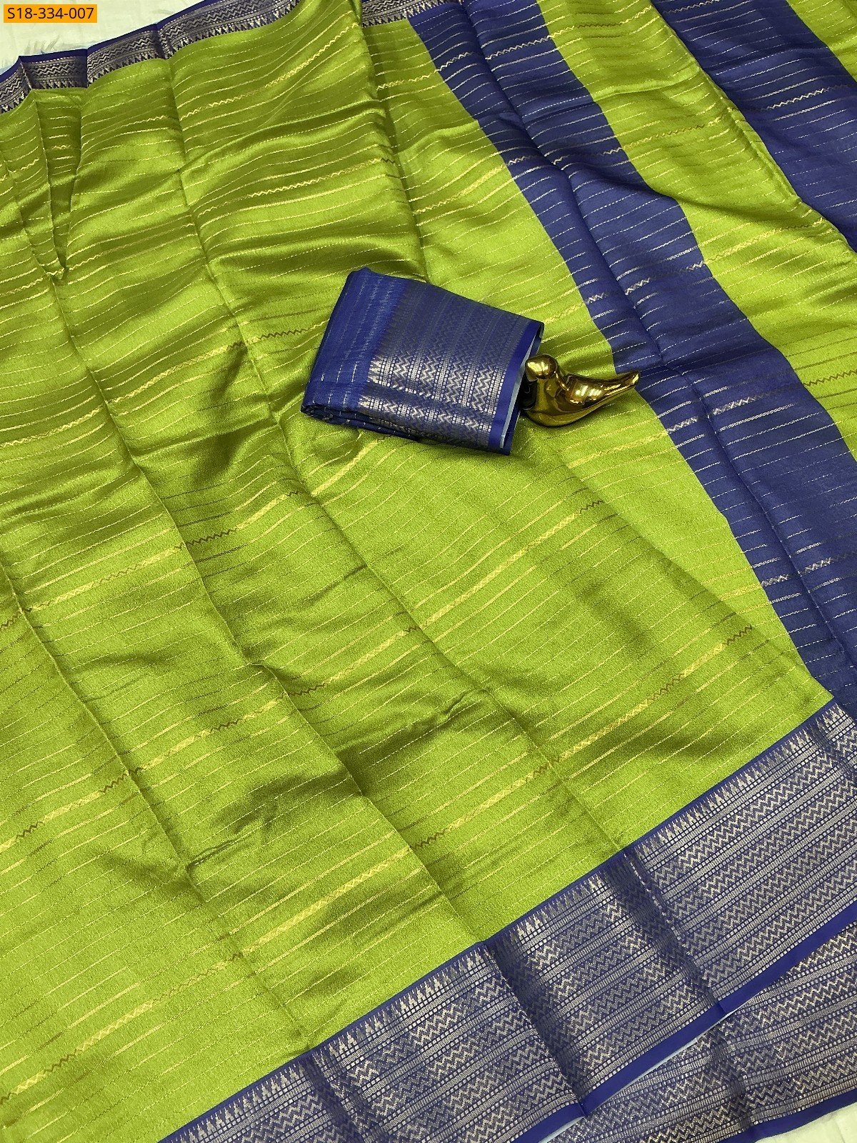 Green Fancy mysore silk saree