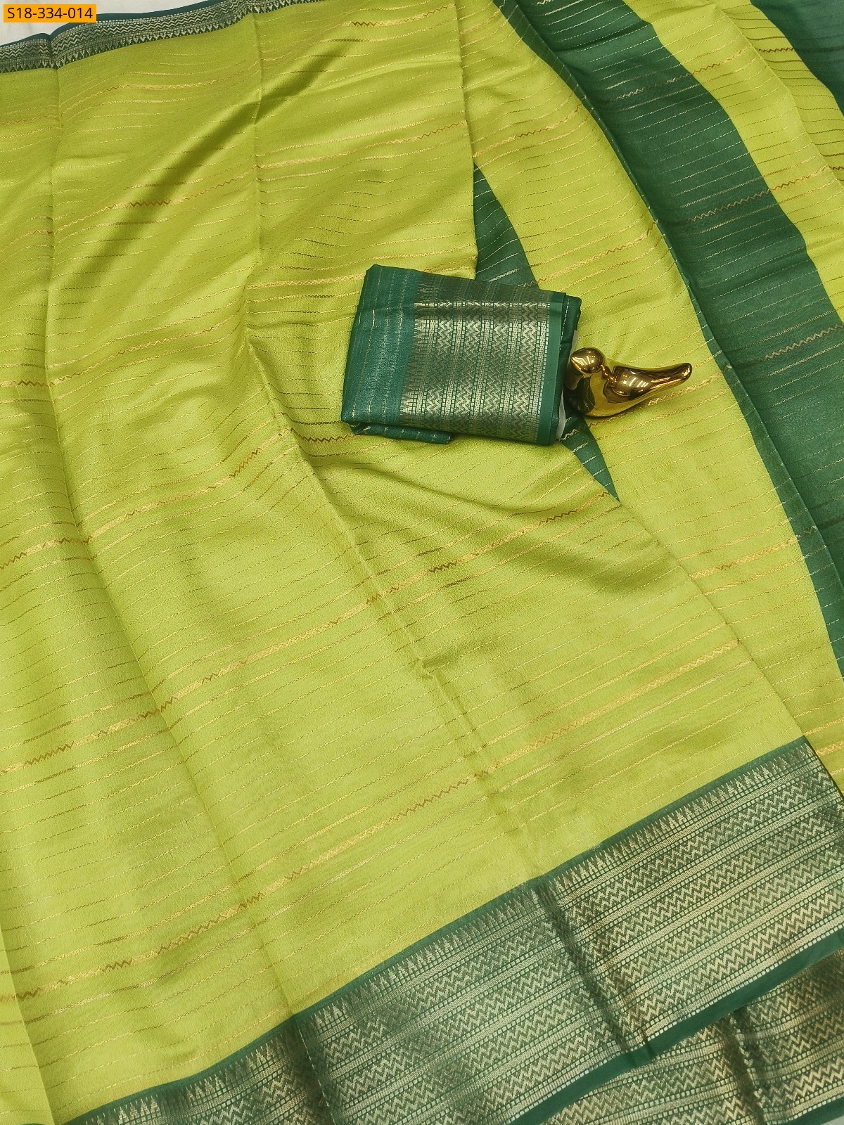 Green Fancy mysore silk saree