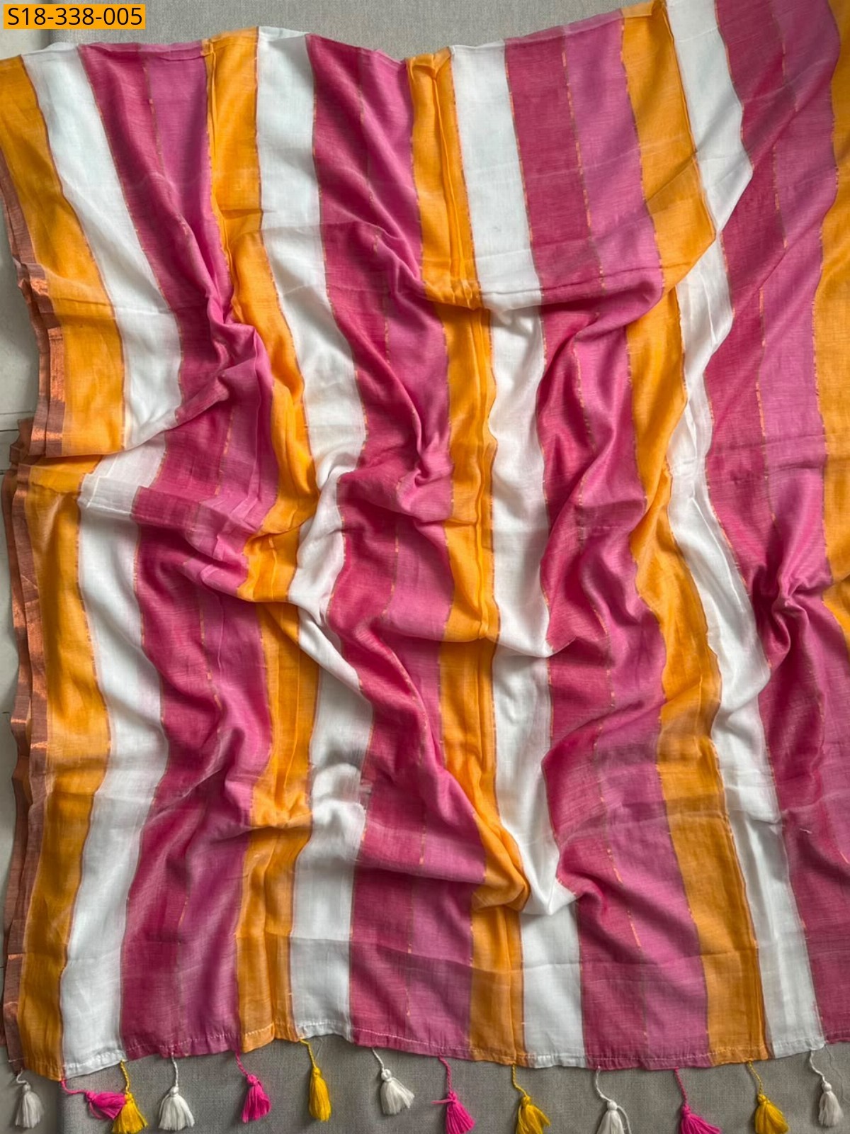 Multi Color Fancy Mul Cotton Saree
