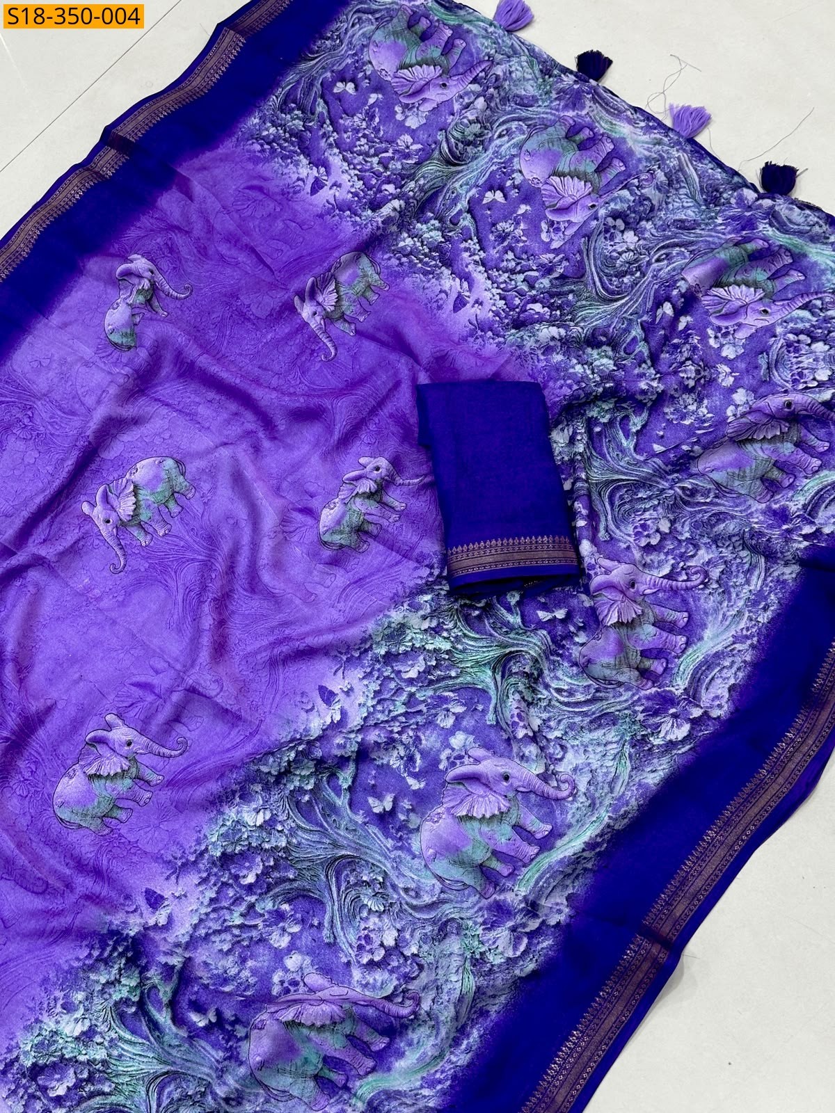Violet Fancy Georgette Saree