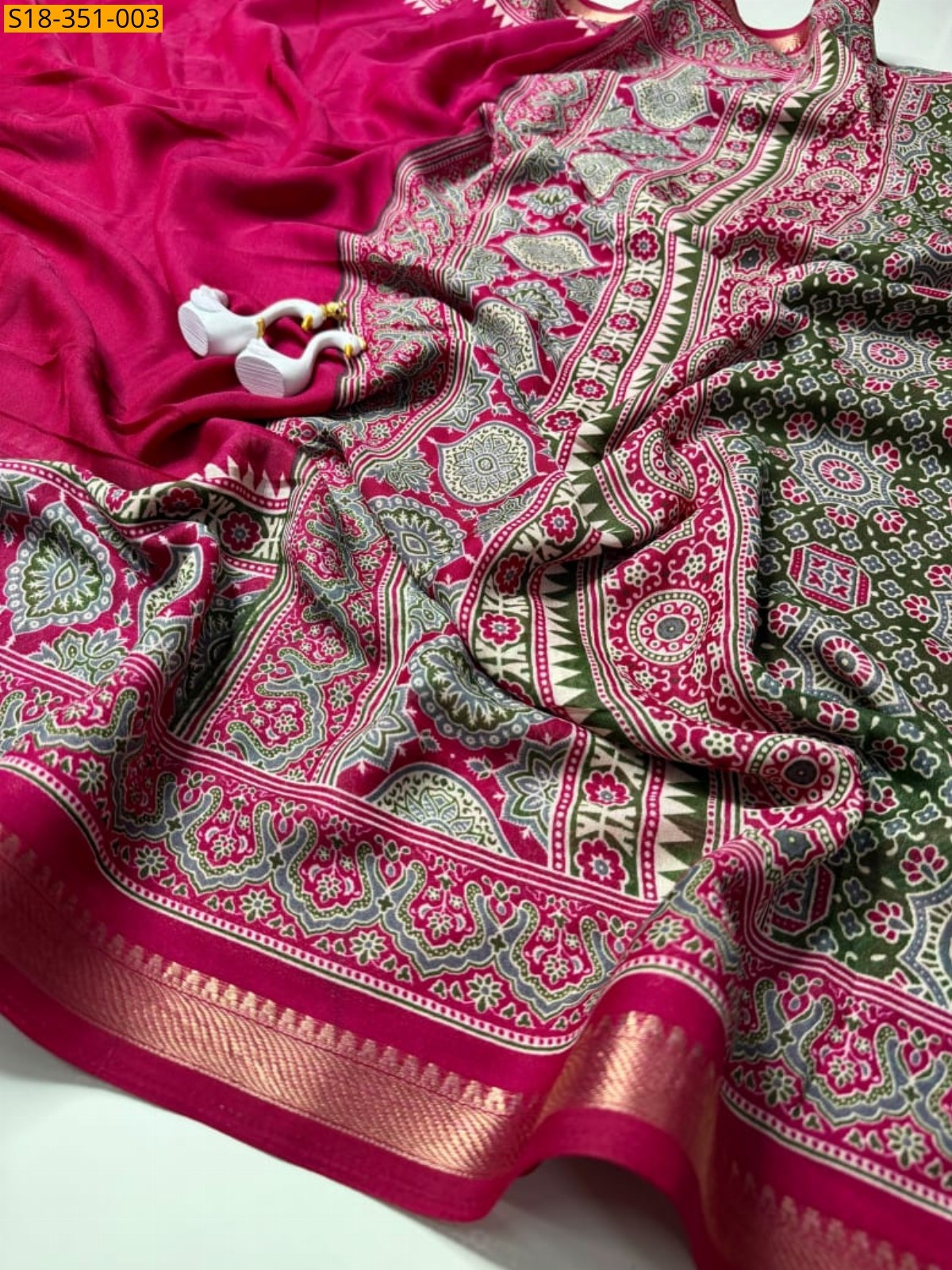 Pink Fancy Soft Marshmallow Saree