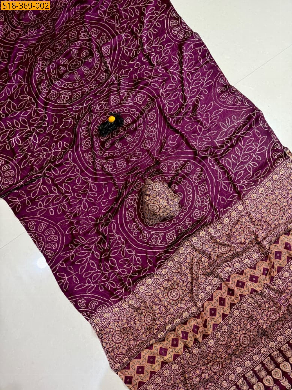Megenta Fancy Georgette Saree