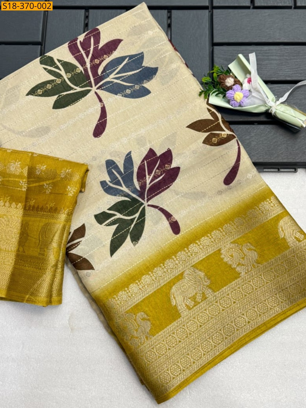 Sandal Fancy Dola Silk Saree