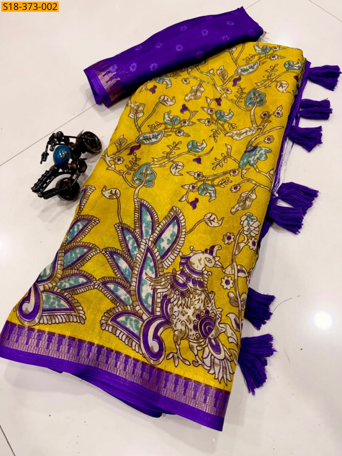 Mustard Fancy Georgette Saree