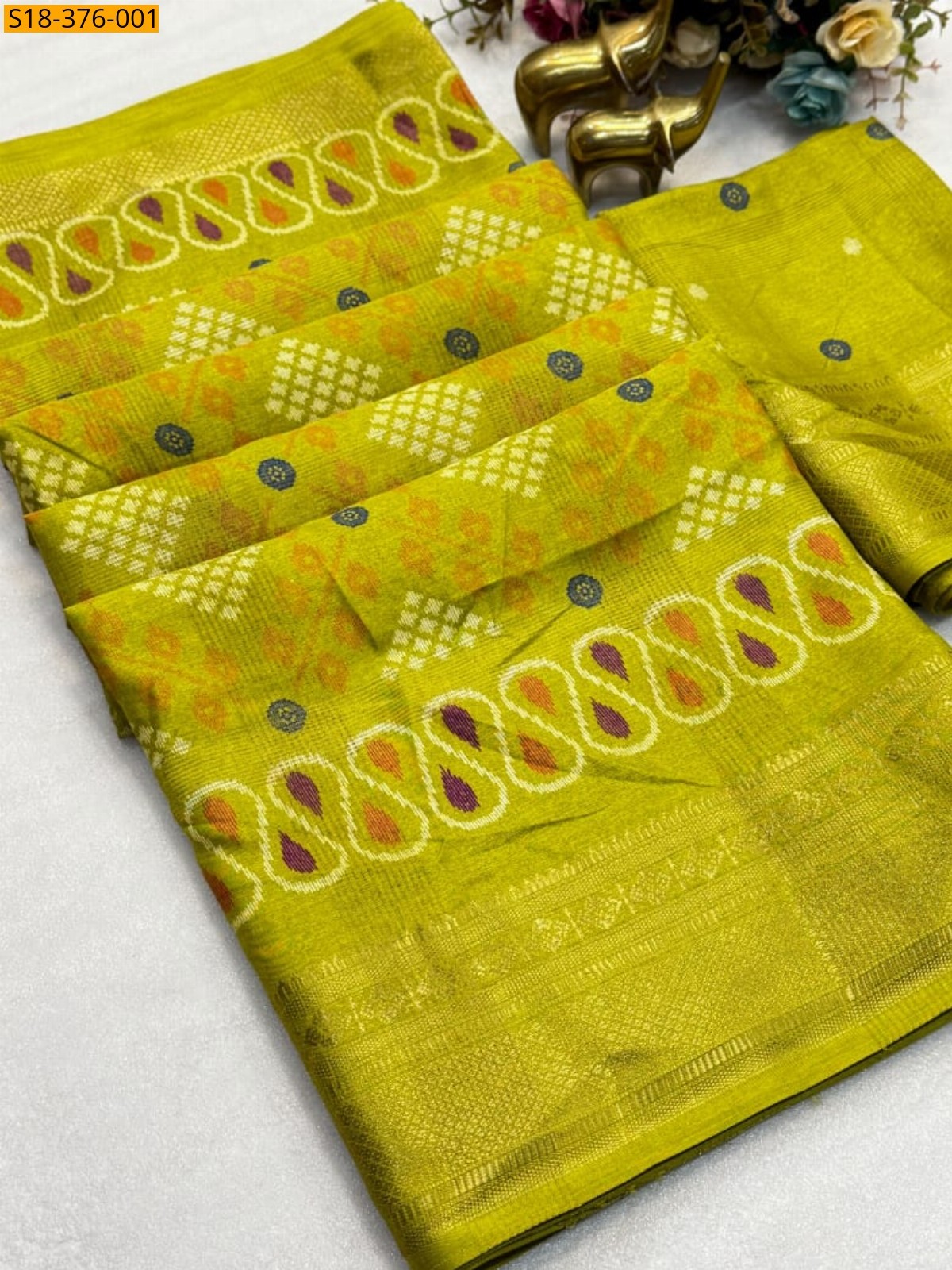 Neon Fancy Soft Cotton Saree
