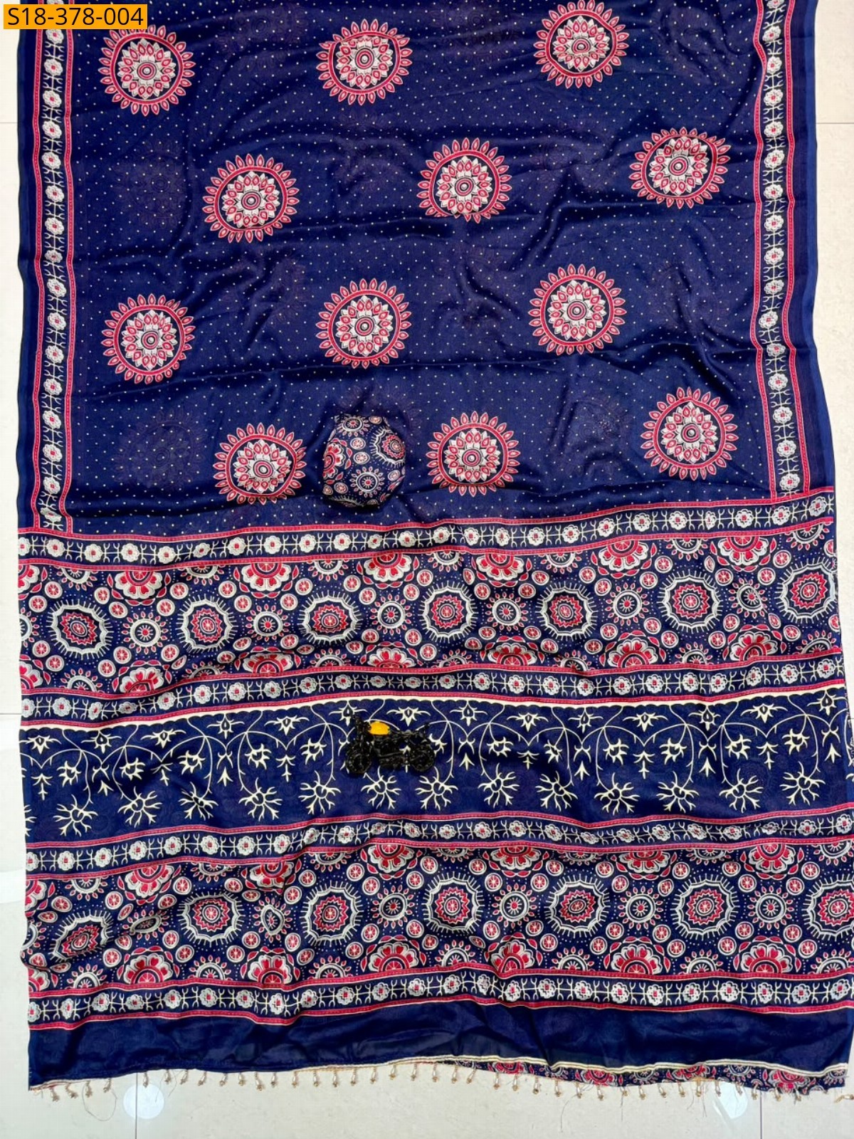 Blue Fancy Georgette Saree