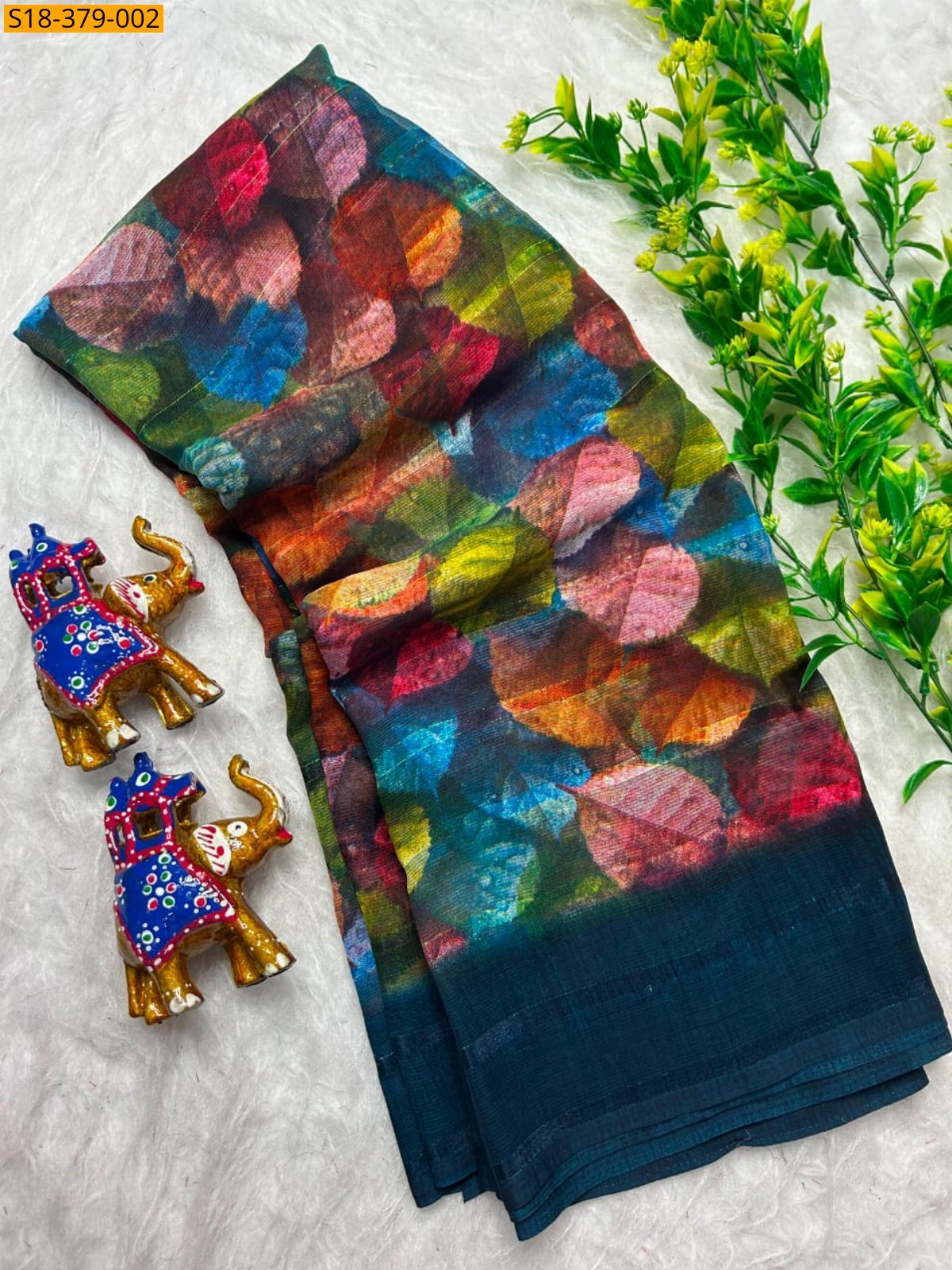 Multi Color Fancy Chiffon Saree
