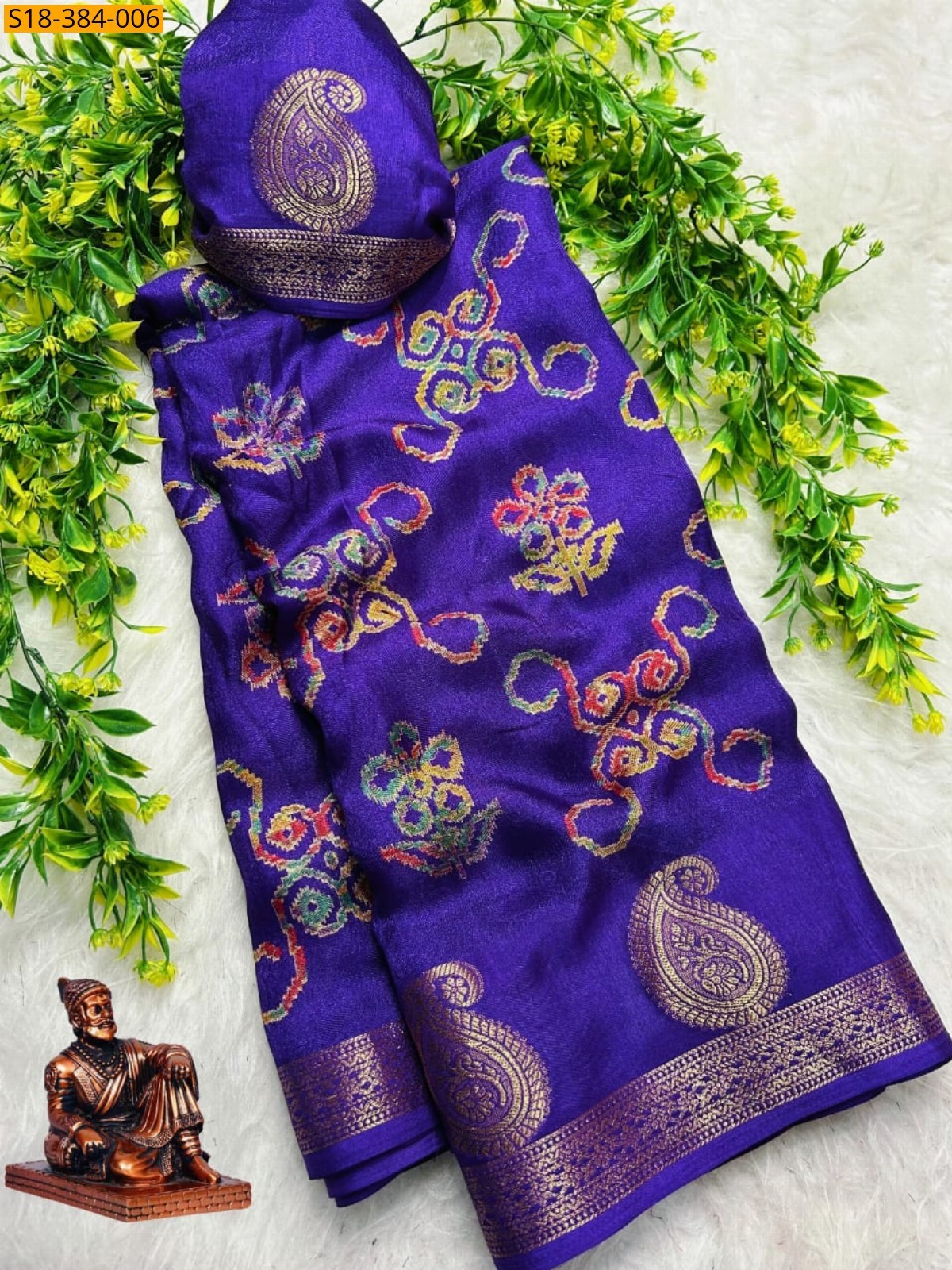 Violet Fancy Marshmellow Saree