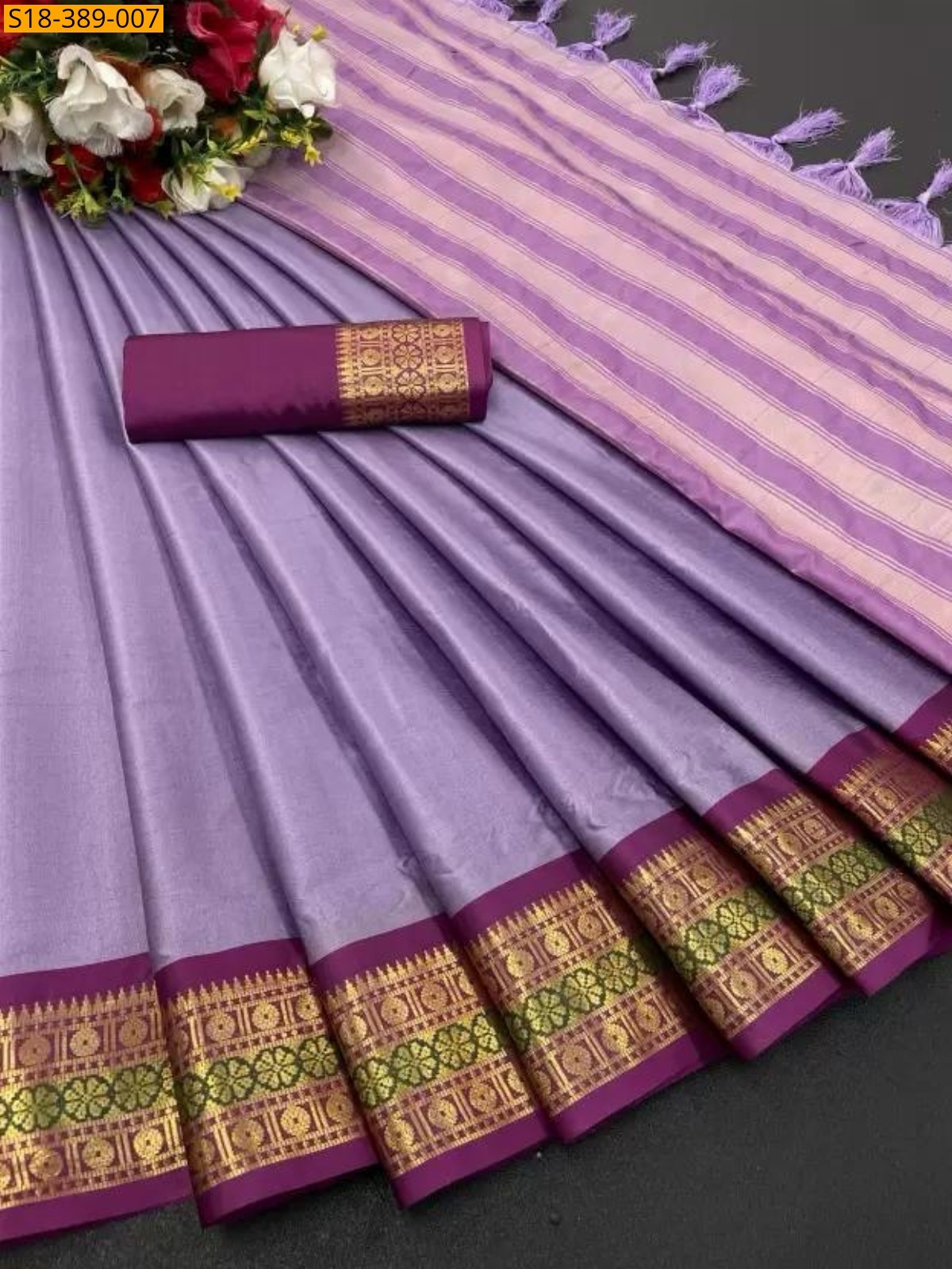 Fancy Aura Silk Saree