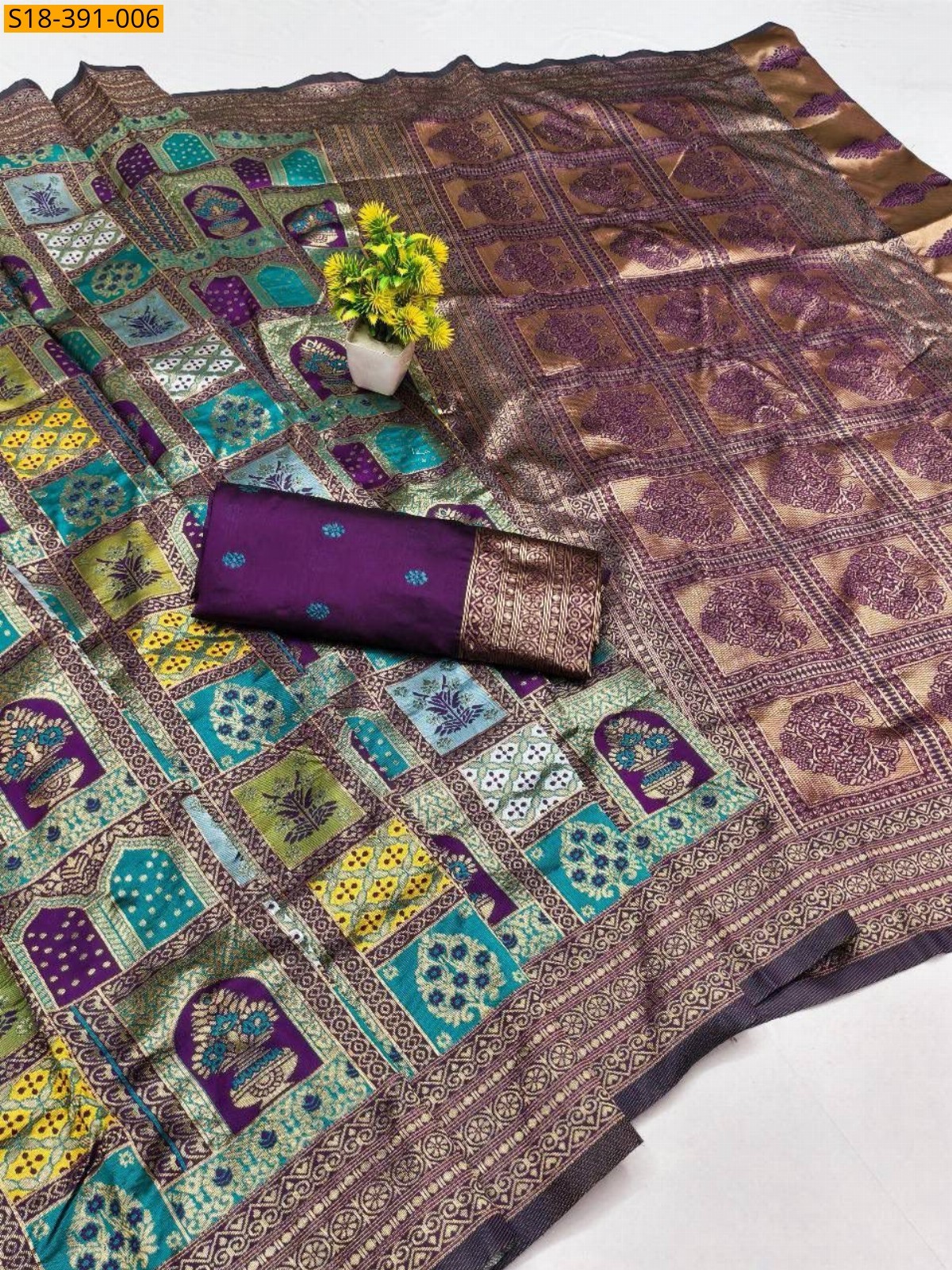 Green Fancy Banarasi Sarees