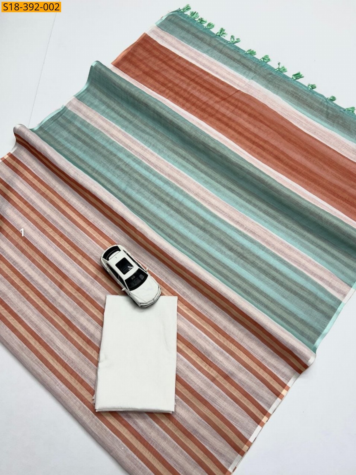 Multi Color Fancy Linen Printed Sarees
