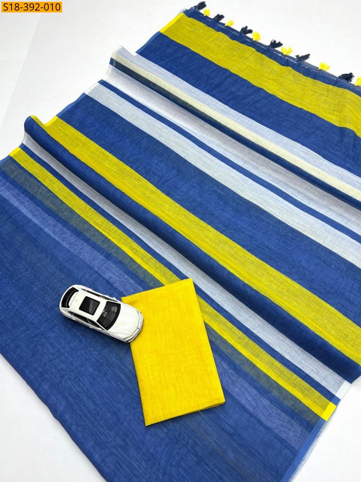 Multi Color Fancy Linen Printed Sarees