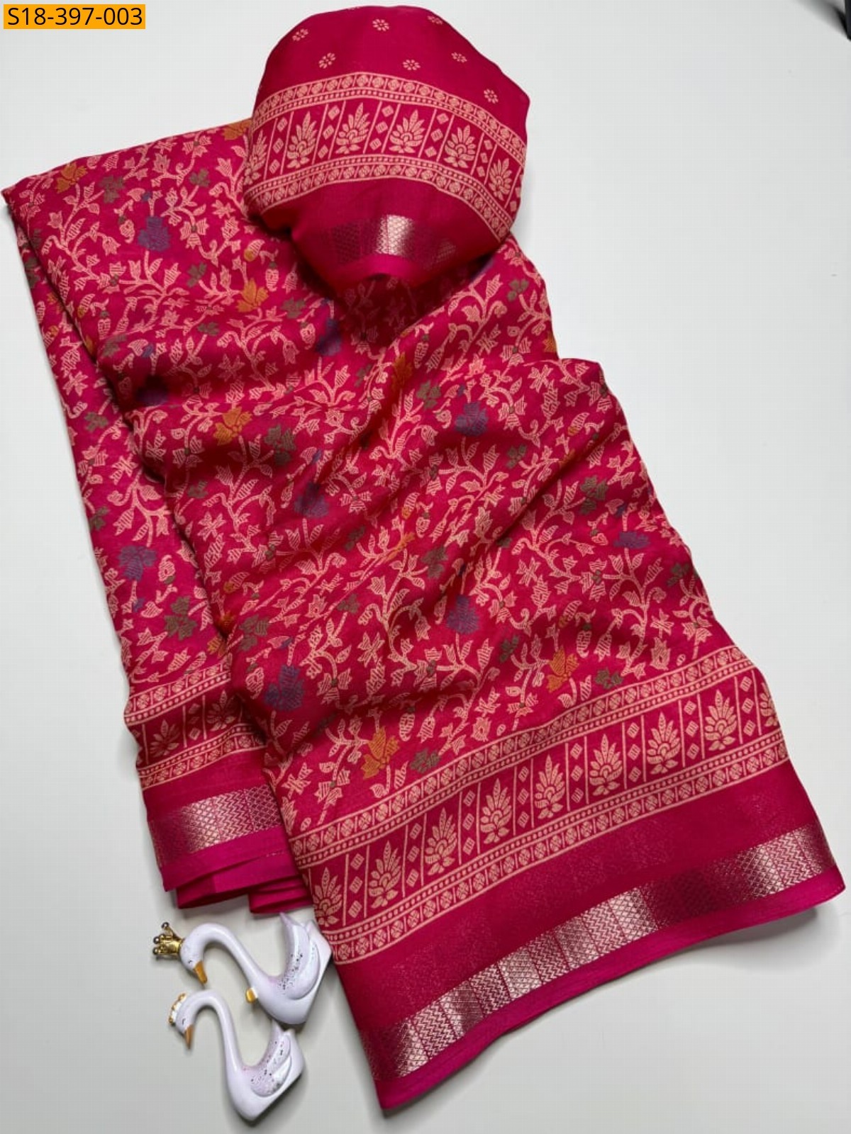 Pink Fancy Soft Marshmallow Saree