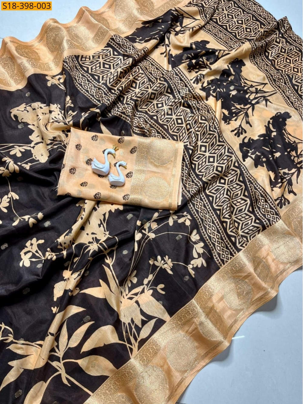 Fancy Crepe Silk Saree