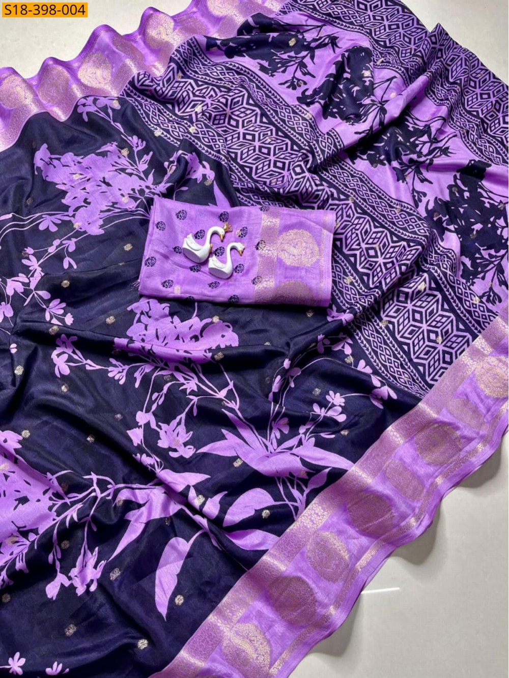 Fancy Crepe Silk Saree